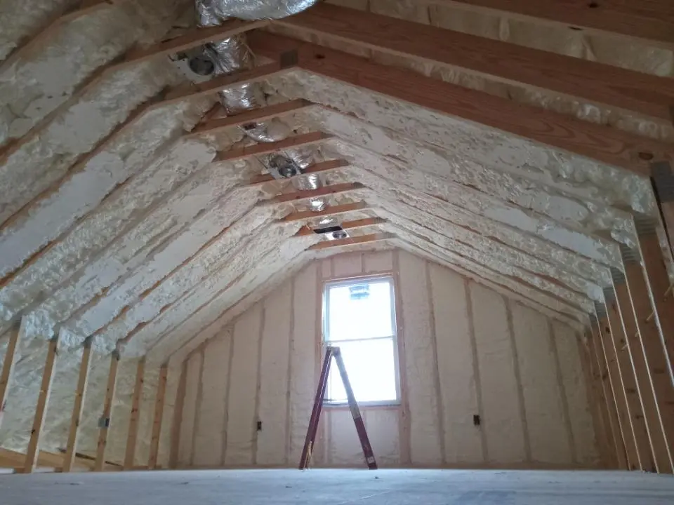 Spray foam roofing application for Crawl Space Insulation project in Dale City